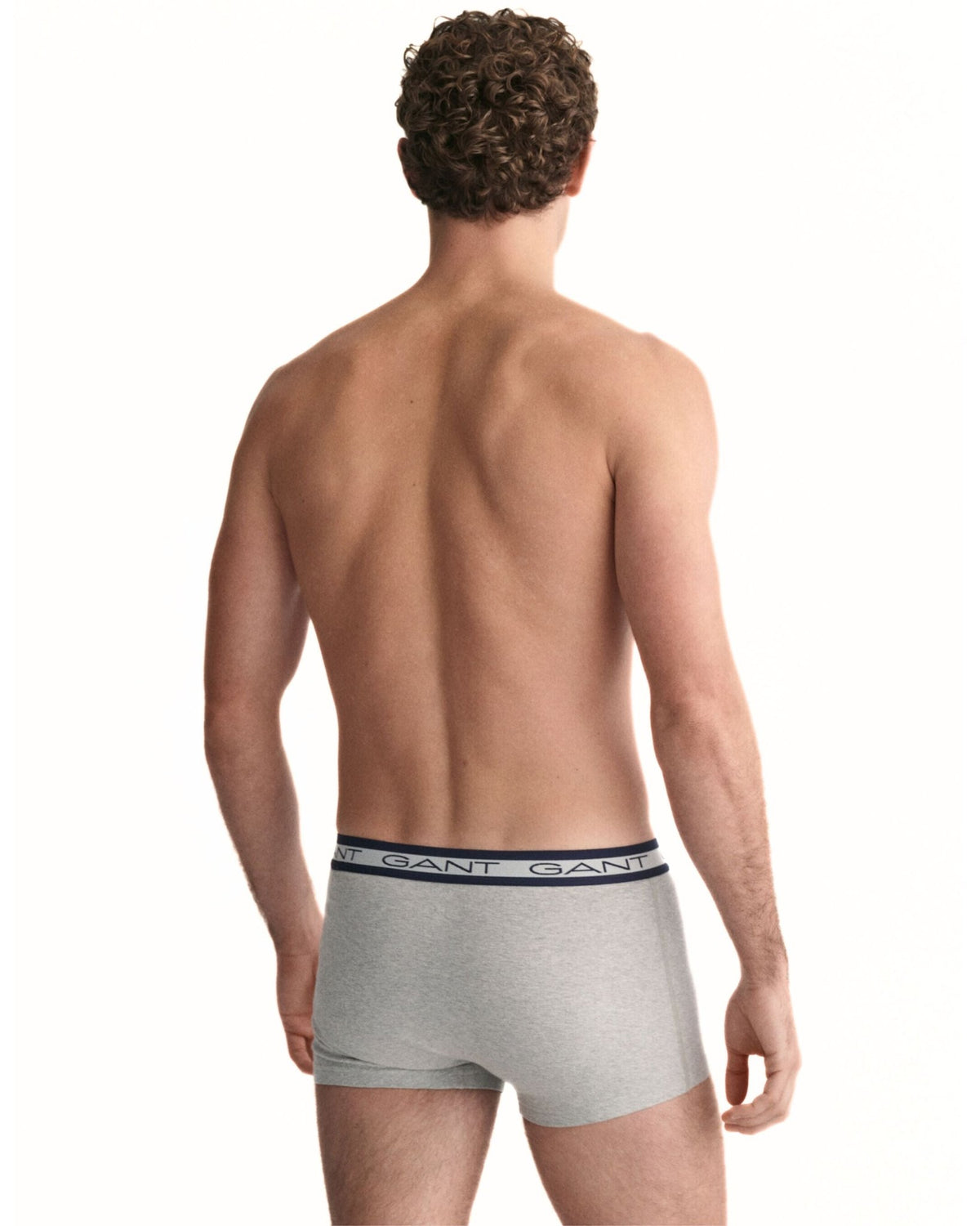 GantTrunks 3 - pack3 - Pack Striped Waistband Boxer Trunks, Navy/Grey/BlueBoxers - and - Briefs.net