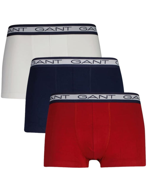 GantTrunks 3 - pack3 - Pack Striped Waistband Boxer Trunks, Navy/White/RedBoxers - and - Briefs.net