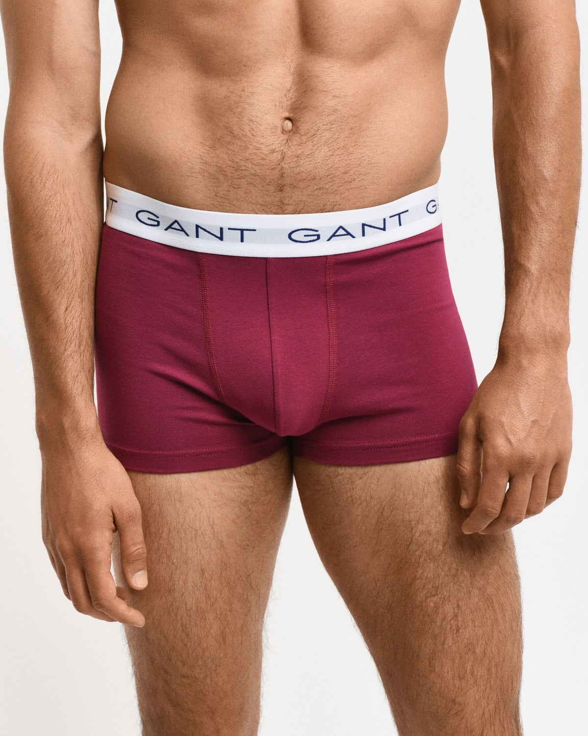 GantTrunks 3 - pack3 - Pack White Waistband Boxer Trunks, Burgundy/Green/NavyBoxers - and - Briefs.net