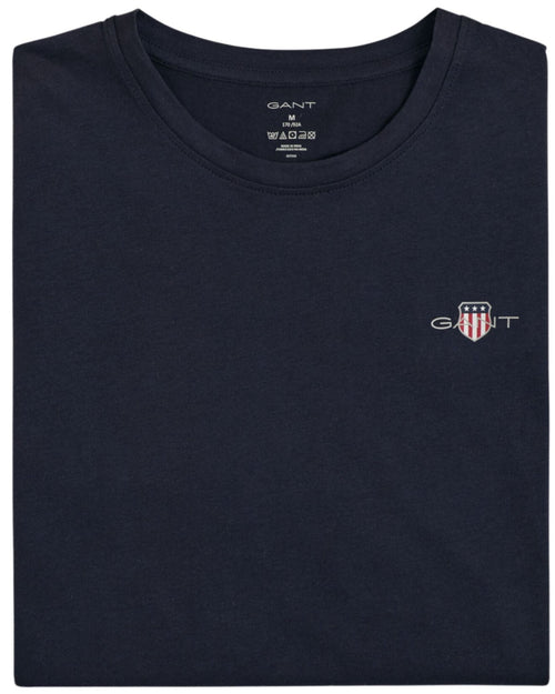 GantT-ShirtShield Logo Jersey Pyjama T-Shirt, NavyBoxers - and - Briefs.net