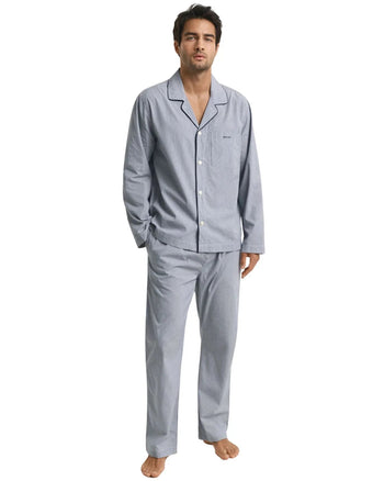 GantPyjama SetStriped Cotton Poplin Pyjamas Gift Set, Persian BlueBoxers & Briefs
