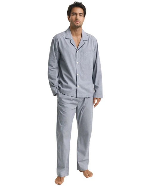GantPyjama SetStriped Cotton Poplin Pyjamas Gift Set, Persian BlueBoxers & Briefs