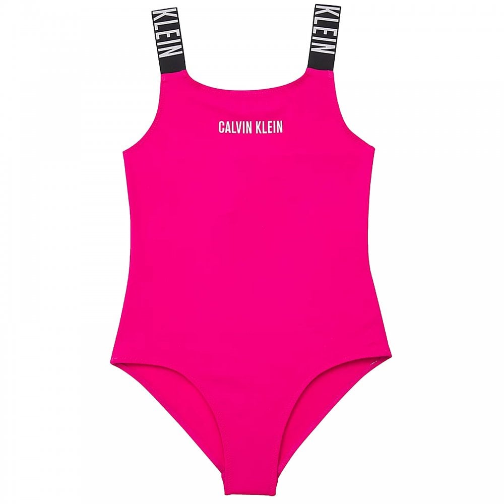 Girls Intense Power Swimsuit, Royal Pink