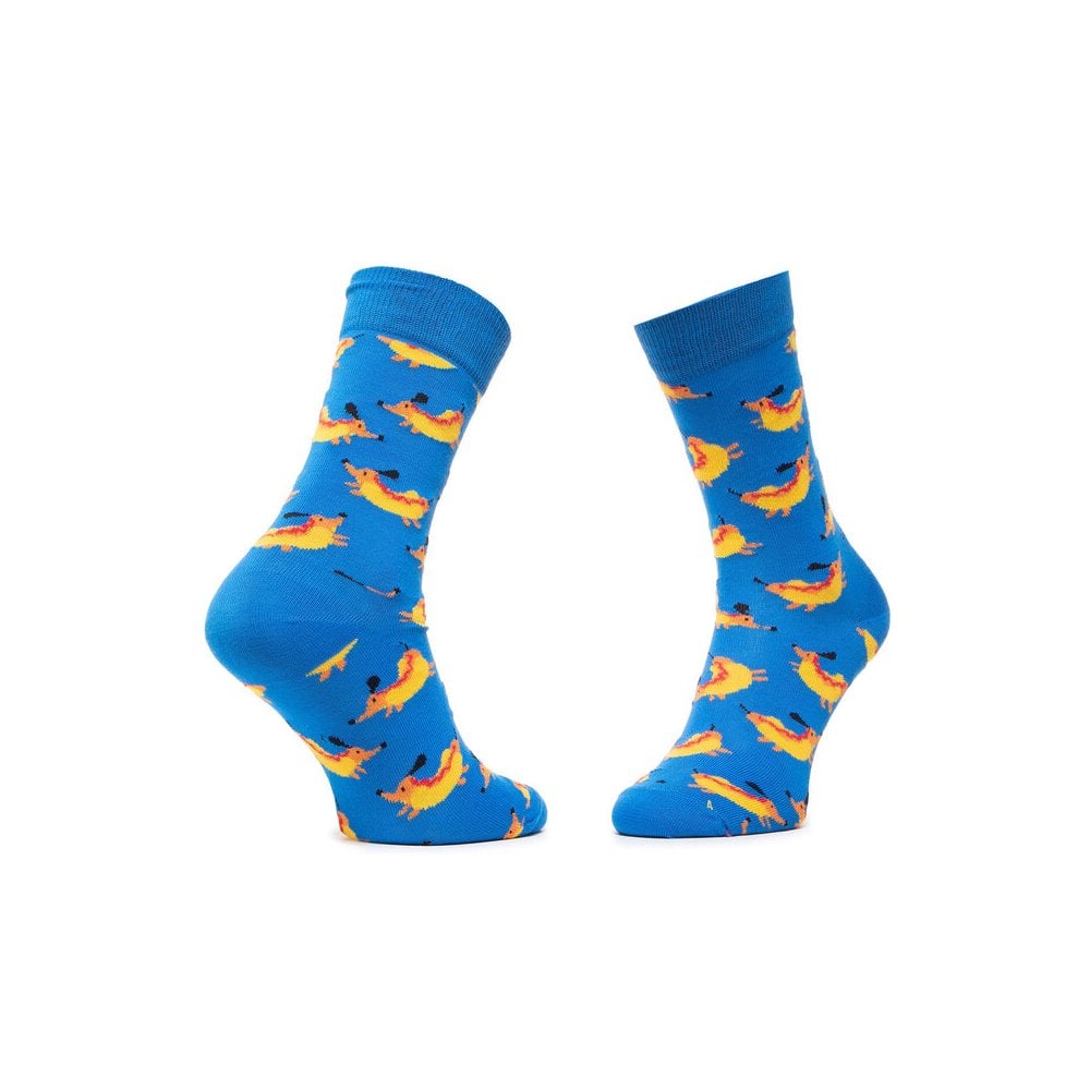 Happy Socks - 2 - Pack Hot Dog Socks Gift Box, Black/Blue - Boxers - and - Briefs.net