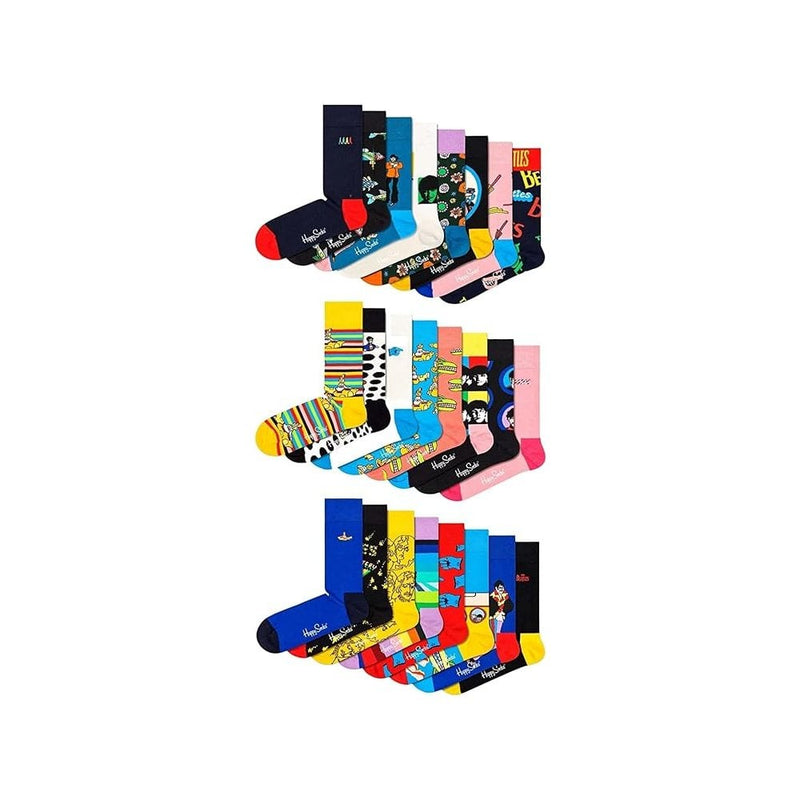 Happy Socks - 24 - Pack The Beatles Collection Socks Gift Box, Multi - Boxers - and - Briefs.net