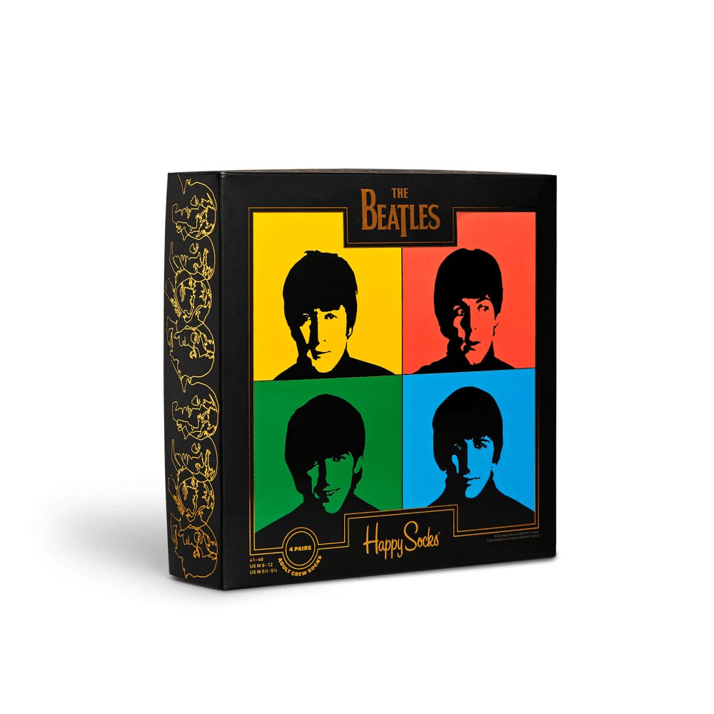 Happy Socks - 4 - Pack The Beatles Collection Socks Gift Box, Multi - Boxers - and - Briefs.net