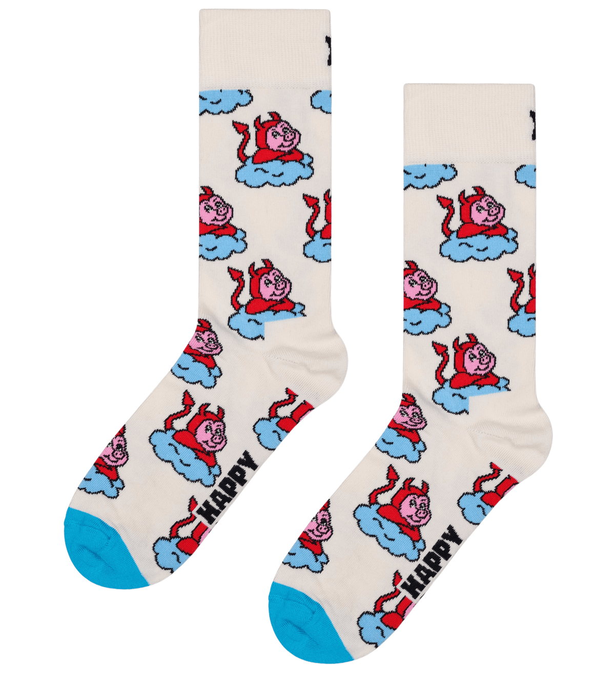 Happy SocksSocks 2 - pack2 - Pack Good Pig Bad Pig Socks Gift Box, WhiteBoxers & Briefs