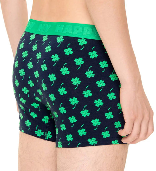 Happy SocksTrunk4 - Leaf Clover Boxer Trunk, NavyBoxers & Briefs