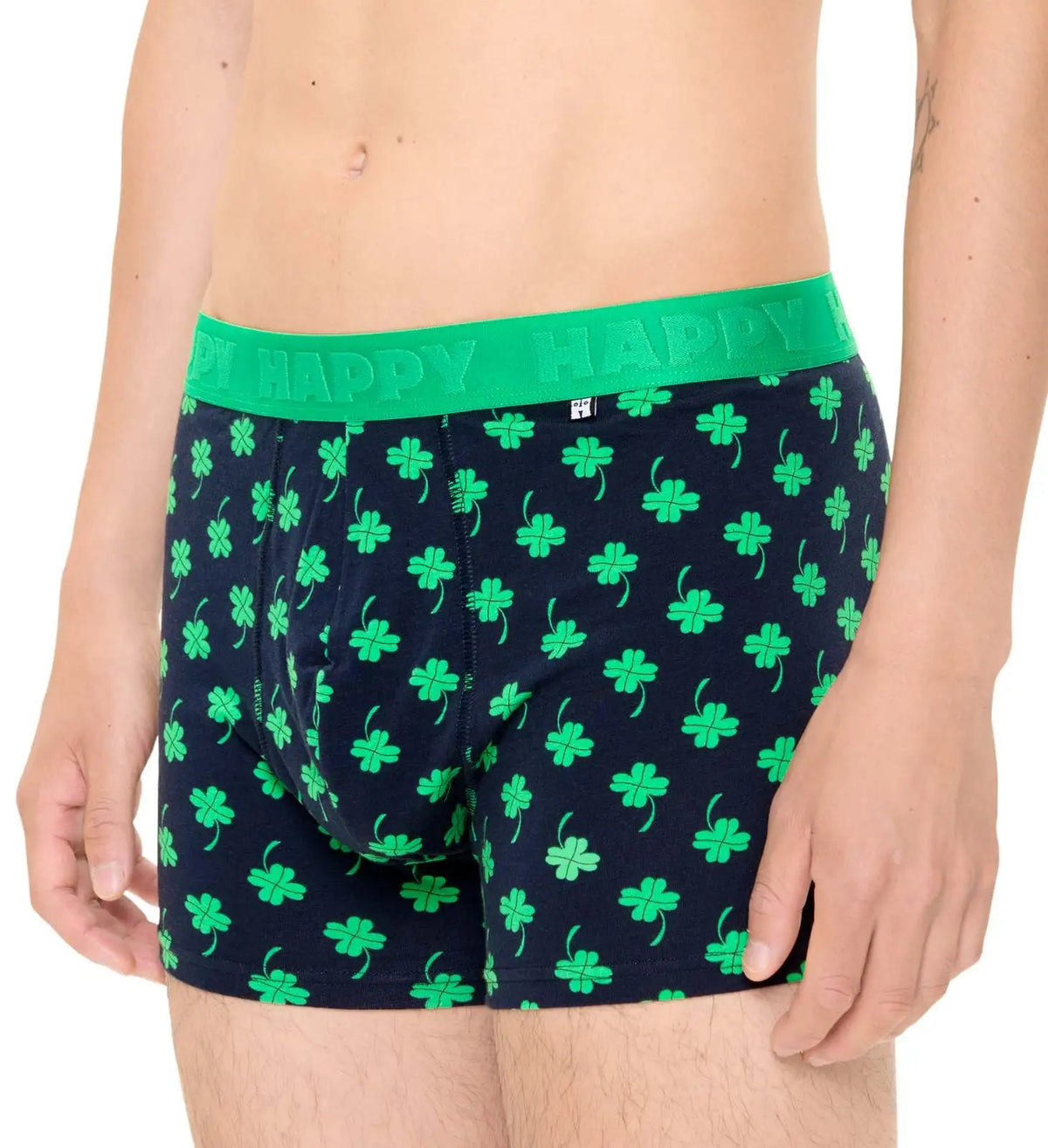 Happy SocksTrunk4 - Leaf Clover Boxer Trunk, NavyBoxers & Briefs