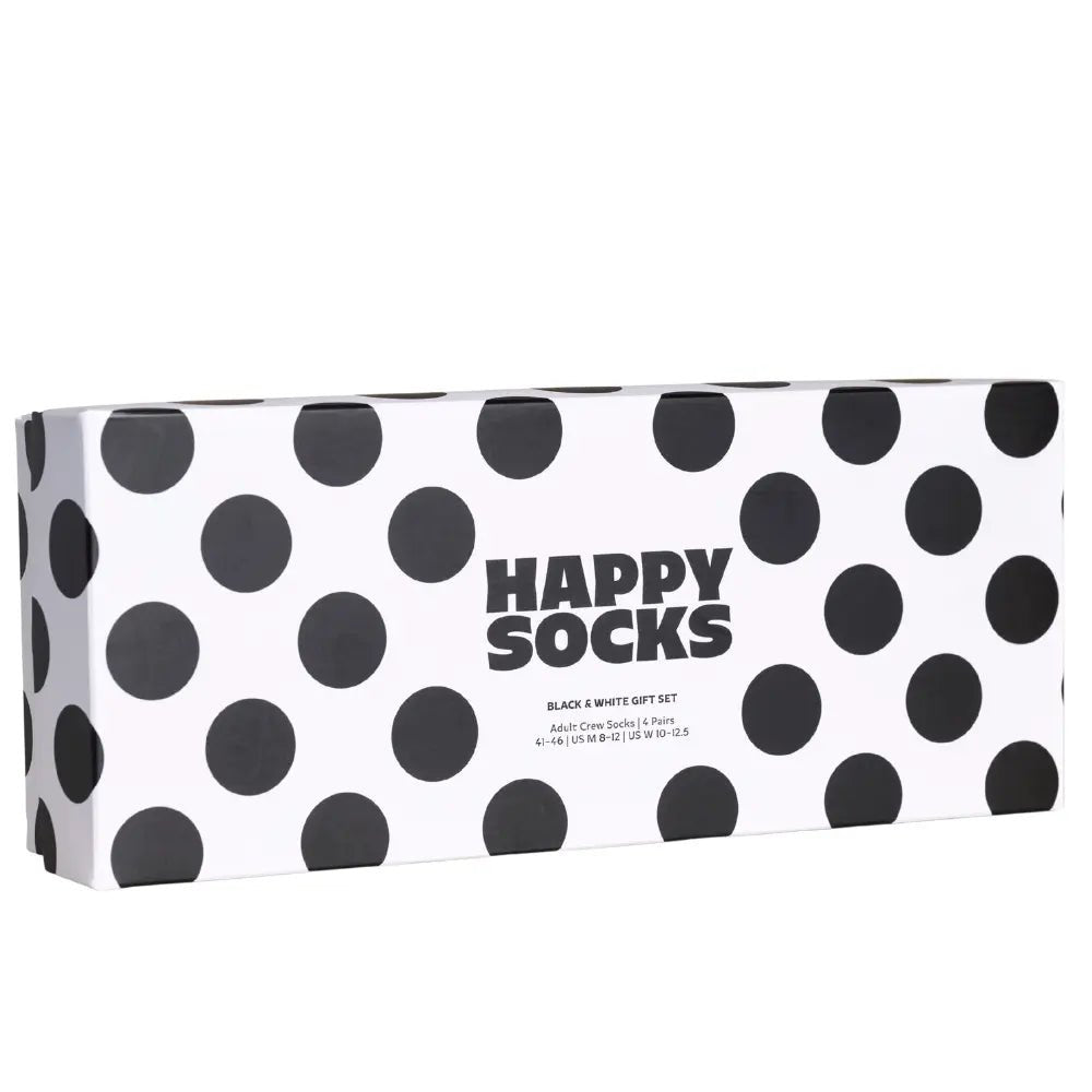 Happy SocksSocks 4 - pack4 - Pack Black and White Socks Gift SetBoxers & Briefs
