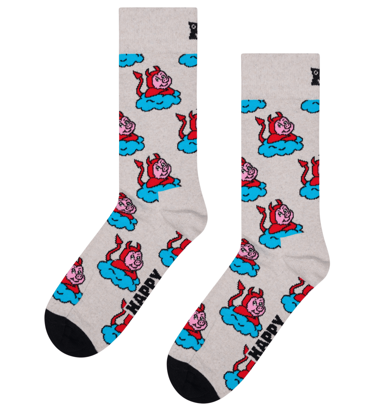 Happy SocksSocks SingleBad Pig Socks, GreyBoxers & Briefs