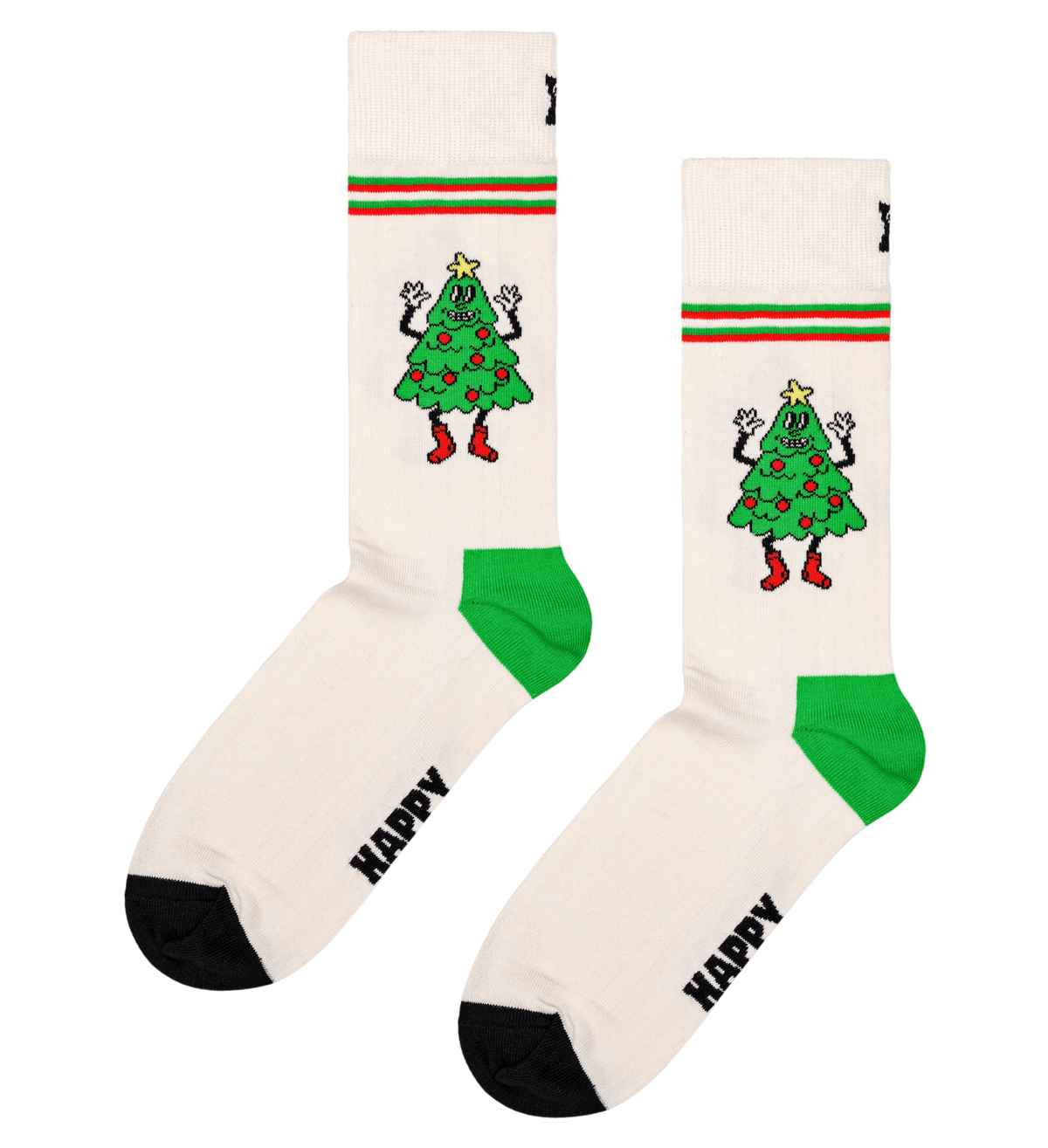 Happy SocksSocks SingleHappy Tree Socks, WhiteBoxers & Briefs