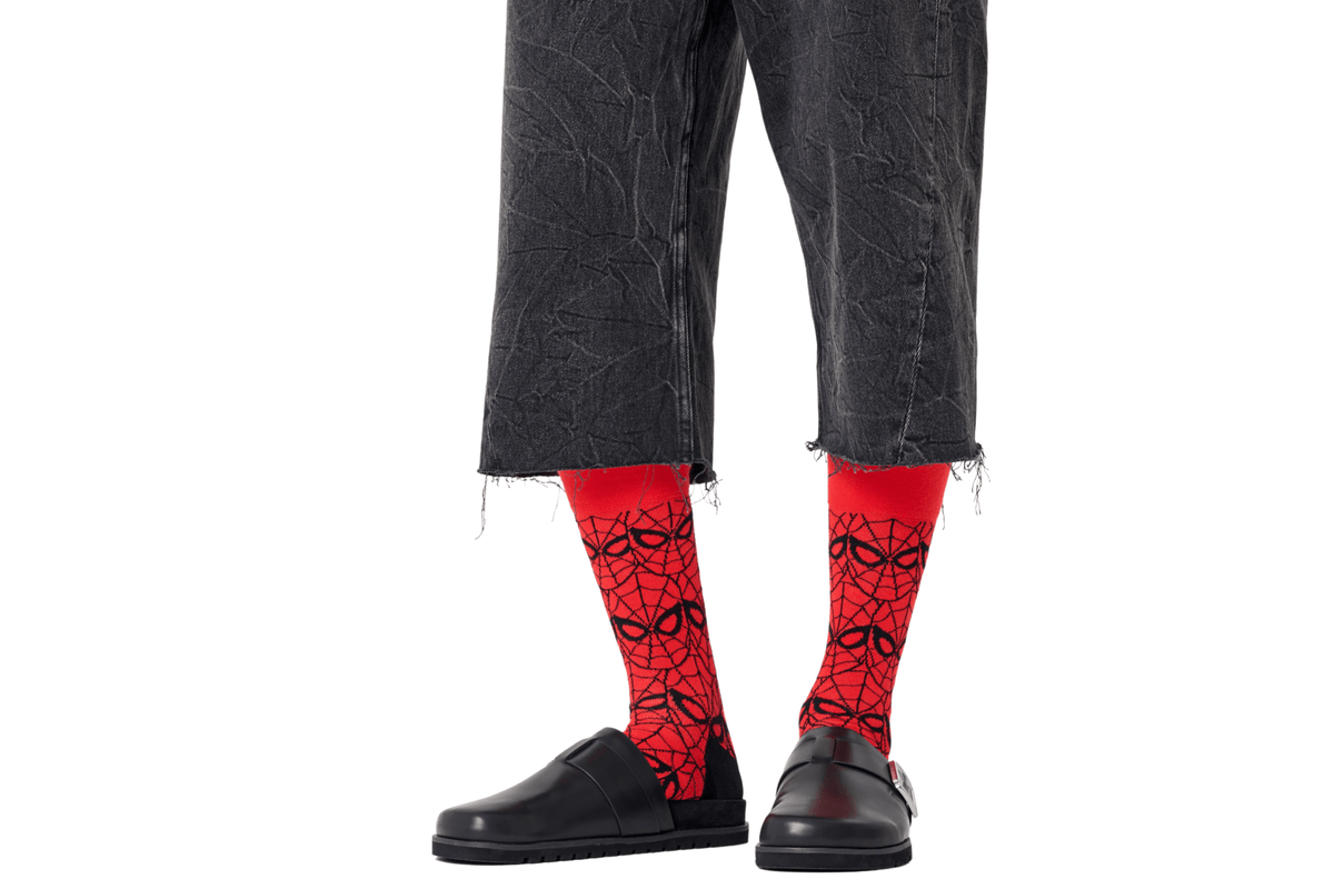 Happy SocksSocks SingleMarvel Spiderman Socks, RedBoxers & Briefs