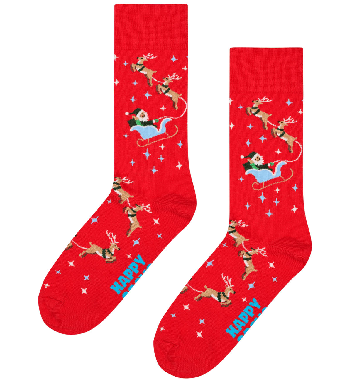 Happy SocksSocks SingleSleigh Socks, RedBoxers & Briefs