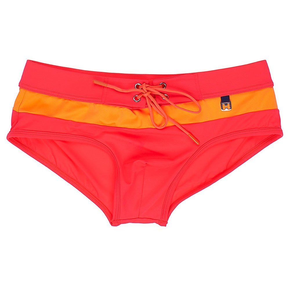 Slip de bain mi-long Barbado, rouge