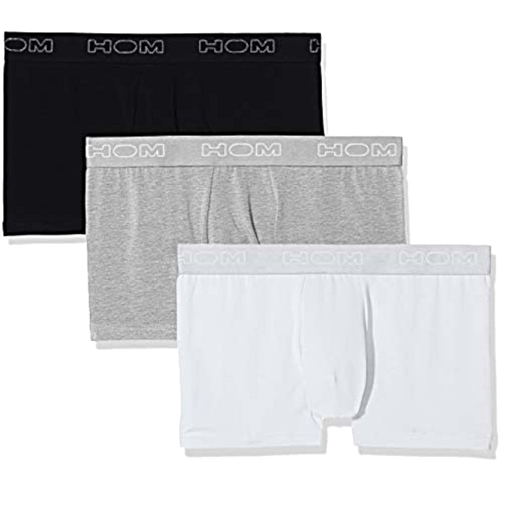 Boxerlines Boxer Brief 3-Pack, Black/Grey/White