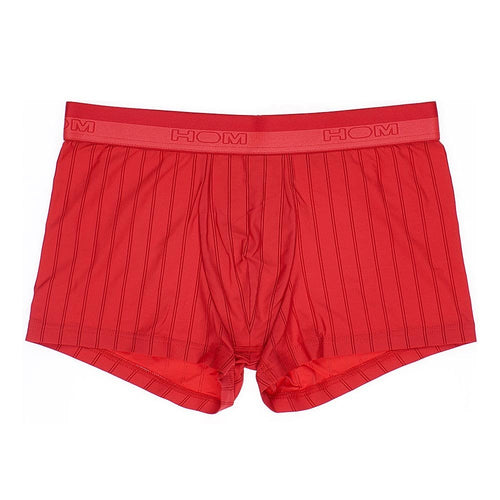 Chic Tempation Ribbed Comfort Boxer Trunk, Red