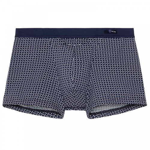 HO1 Cassien Boxer en coton et modal, imprimé bleu marine