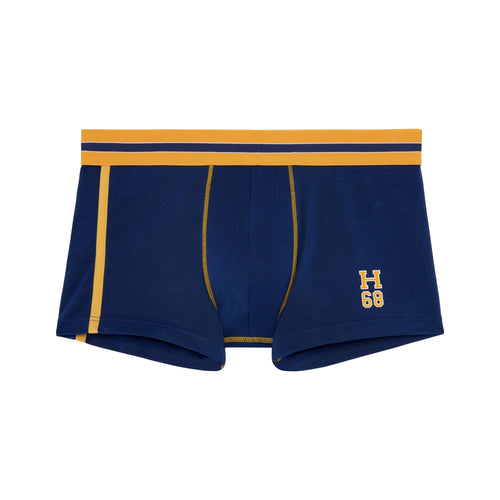 Boxer Run Sports contrasté, bleu/jaune