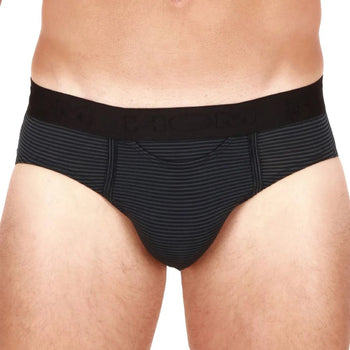 HOMBriefSimon Stripe Modal Stretch Mini HO1 Brief, BlackBoxers & Briefs