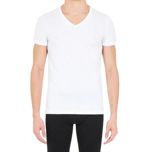 HOMT-ShirtSupreme Cotton V - Neck T-Shirt, WhiteBoxers & Briefs