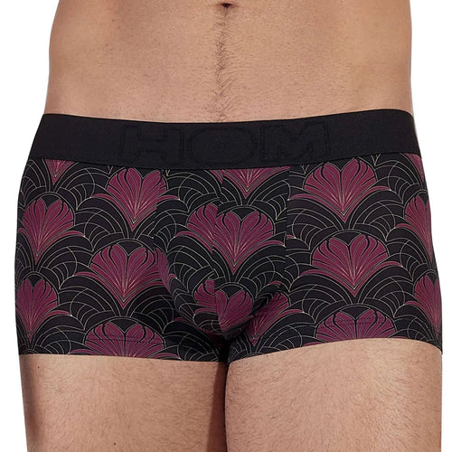 HOMTrunkTemptation Carlyle Floral Hearts Print Boxer Trunk, Black/bordeauxBoxers & Briefs