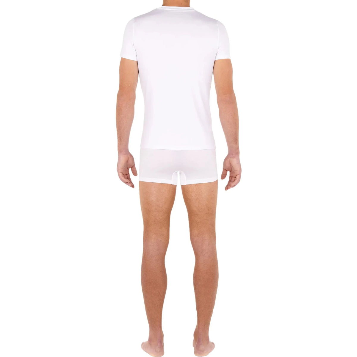 HOMT-ShirtTencel Soft V - Neck T-Shirt, WhiteBoxers & Briefs