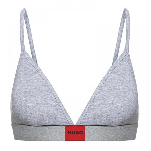 HUGO - Red Label Padded Triangle Bra, Grey - Boxers - and - Briefs.net