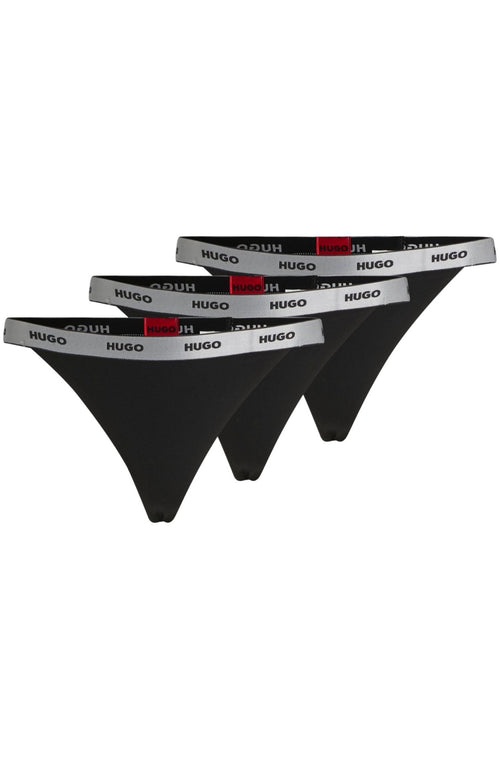 HUGOG - Strings 3 - pack3 - Pack Classic Logo Strings Gift Set, Black/silverBoxers - and - Briefs.net