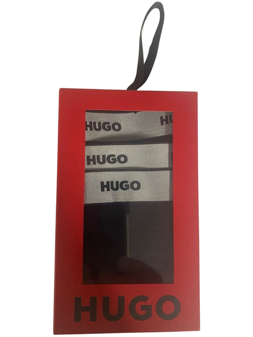 HUGOG - Strings 3 - pack3 - Pack Classic Logo Strings Gift Set, Black/silverBoxers - and - Briefs.net