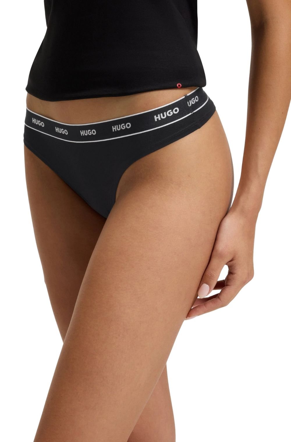 HUGOThongs 3 - pack3 - Pack Classic Logo Thongs, BlackBoxers & Briefs