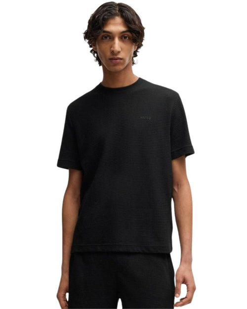 HUGOSweatshirtAustin Waffle Jersey Sweatshirt, BlackBoxers - and - Briefs.net