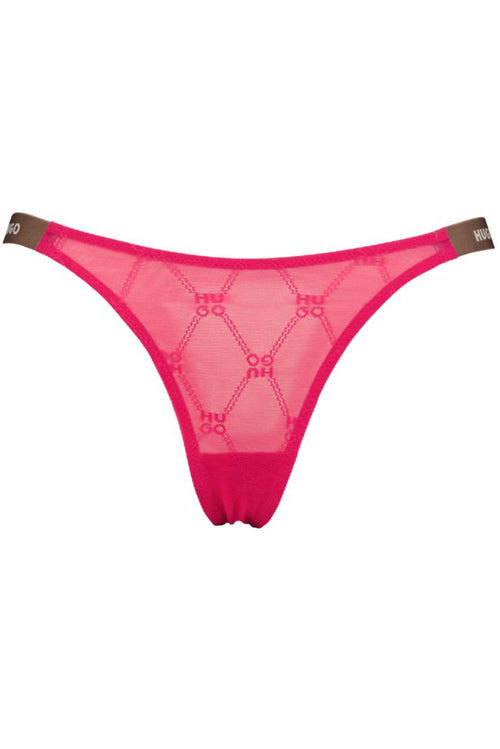 HUGOG - StringSporty Logo Lace G - String, Bright PinkBoxers - and - Briefs.net