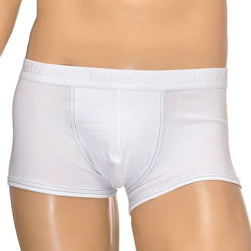 Boxershorts aus Baumwollstretch, Weiß
