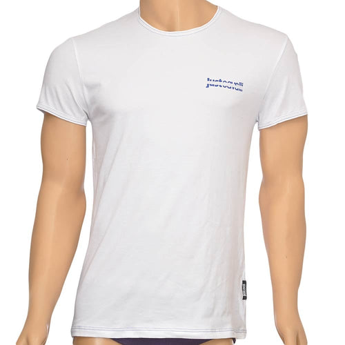 Cotton Stretch Crew Neck T-shirt, White