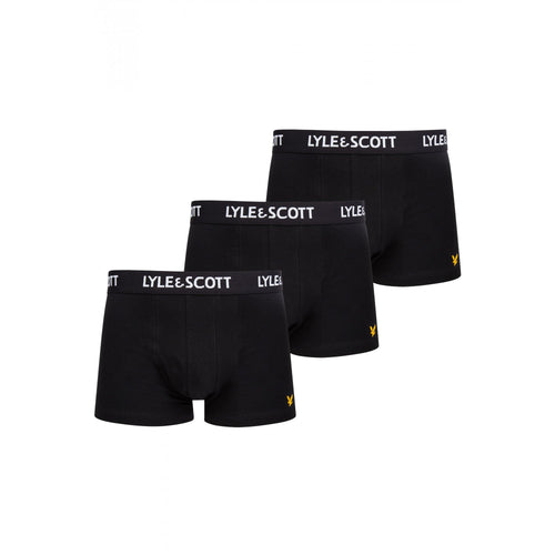 3-Pack Barclay Boxer Briefs, Black