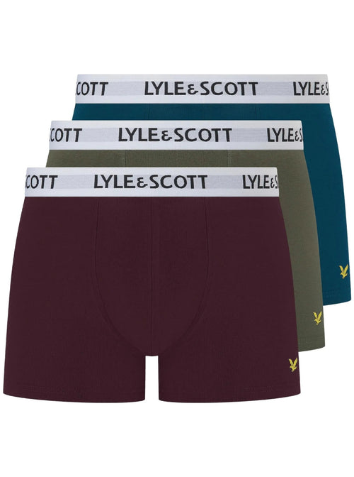 Lyle & ScottBoxer Briefs 3 - pack3 - Pack Barclay Boxer Briefs, Blue/Burgundy/GreenBoxers & Briefs