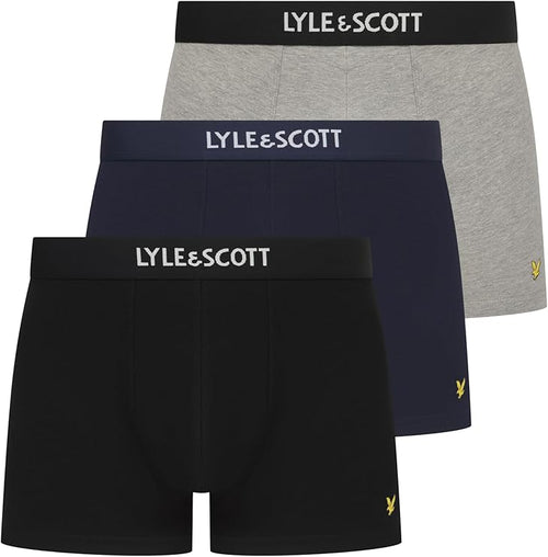 Lyle & ScottTrunks 3 - pack3 - Pack Devon Boxer Briefs, Black/Grey/NavyBoxers - and - Briefs.net