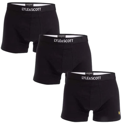 Lyle & ScottTrunks 3 - pack3 - Pack Devon Boxer Trunks, BlackBoxers - and - Briefs.net