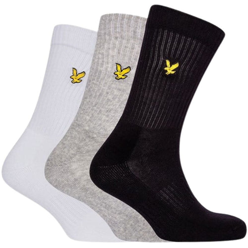 Lyle & ScottSocks 3 - pack3 - Pack Hamilton Sports Socks, Black/White/GreyBoxers - and - Briefs.net