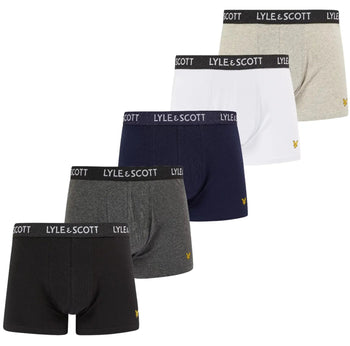 Lyle & ScottBoxer Briefs 5 - pack5 - Pack Miller Boxer Briefs, Black/Grey/White/NavyBoxers & Briefs