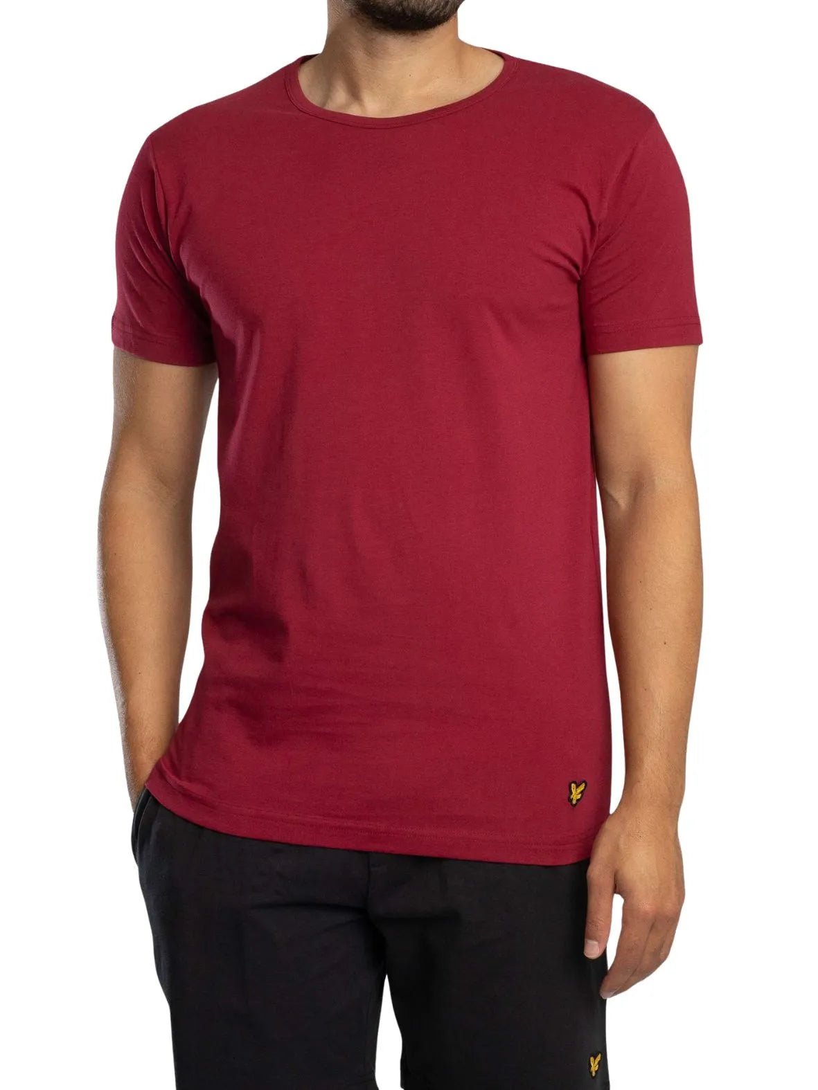 Lyle & ScottPyjama SetCharlie T-Shirt & Shorts Lounge Set, Burgundy/BlackBoxers & Briefs