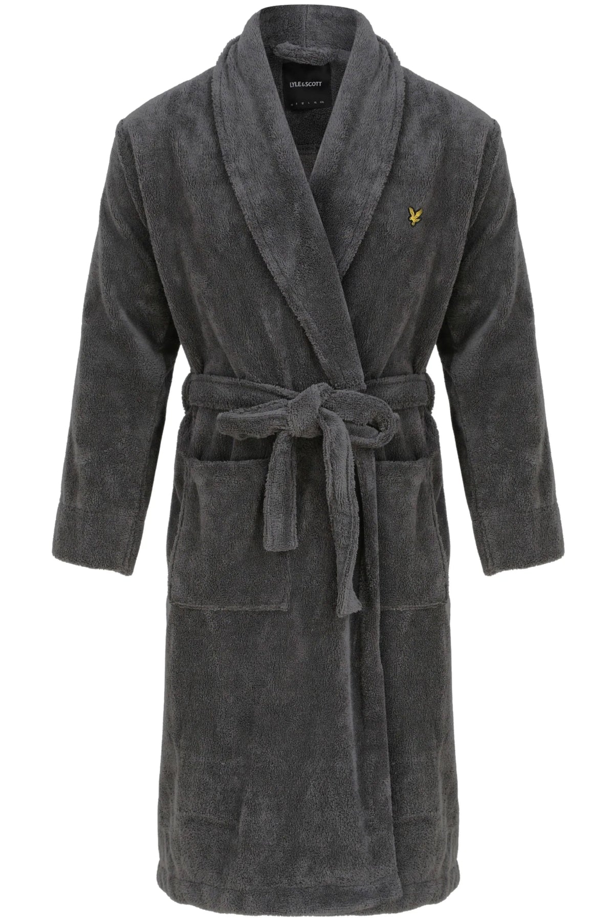Lyle & ScottGown/BathrobeLucas Towelling Bathrobe, Granite GreyBoxers & Briefs