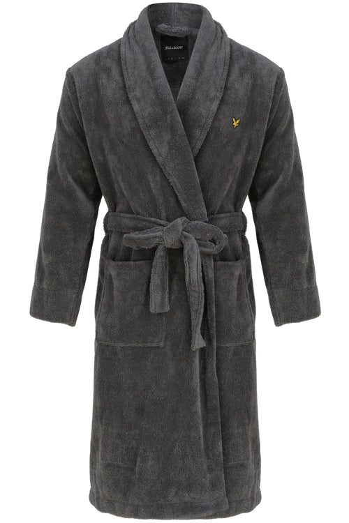 Lyle & ScottGown/BathrobeLucas Towelling Bathrobe, Granite GreyBoxers & Briefs