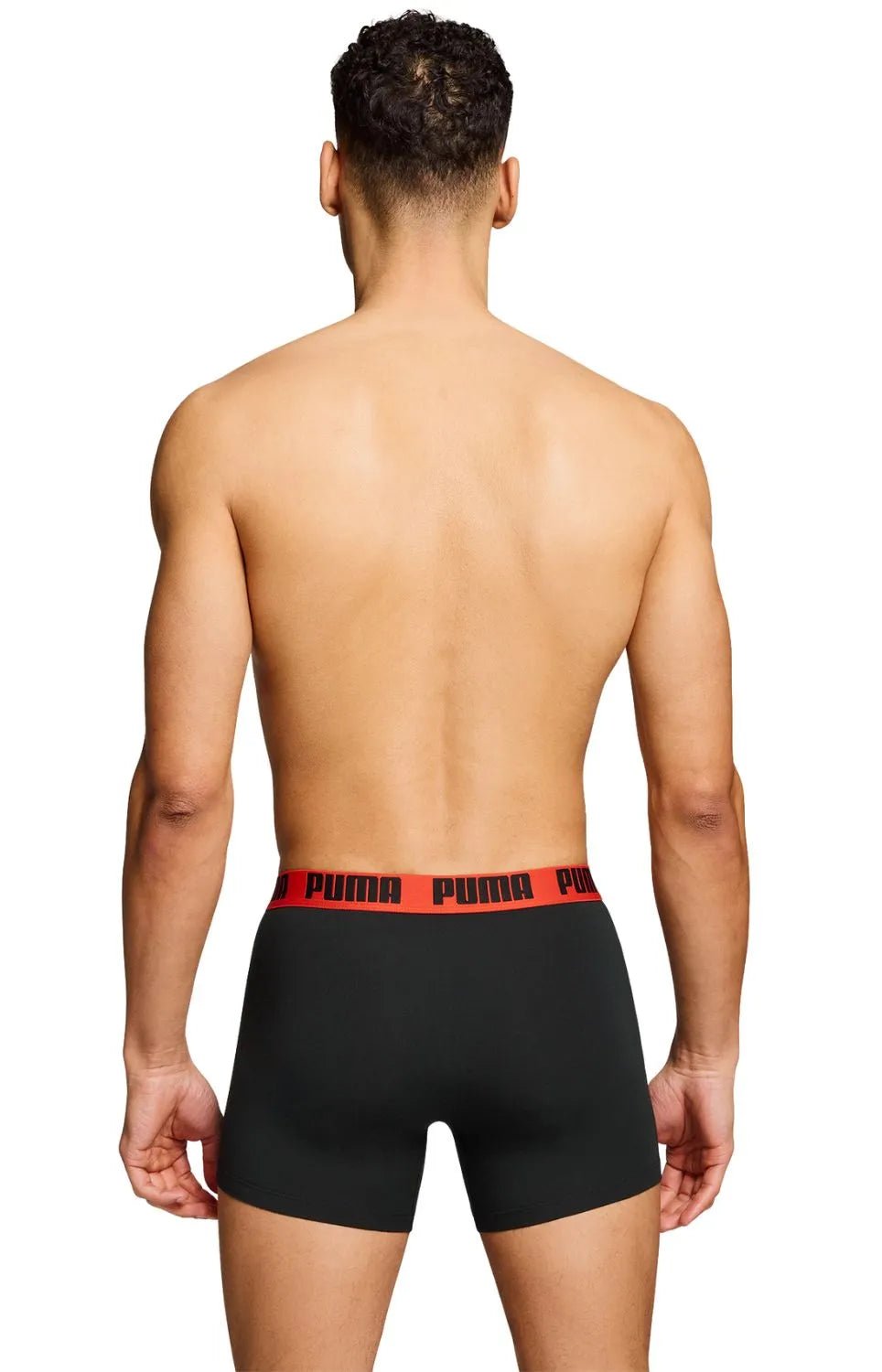 PumaBoxer Briefs 2 - pack2 - Pack Basic Boxer Briefs, Black/Grey w/ fierce redBoxers & Briefs