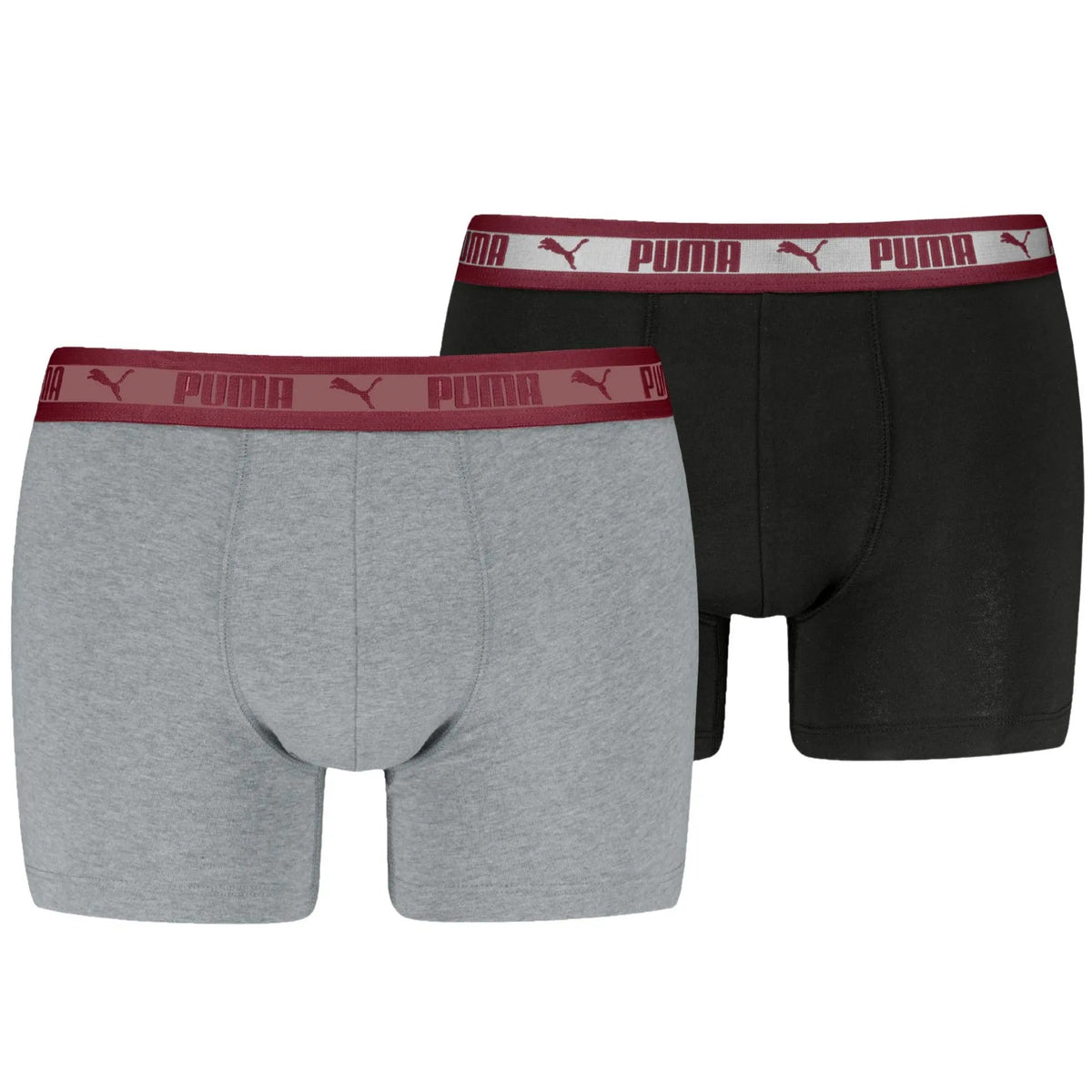 PumaBoxer Briefs 2 - pack2 - Pack Chromatic Waistband Boxer Briefs, Grey/Black/burgundyBoxers & Briefs