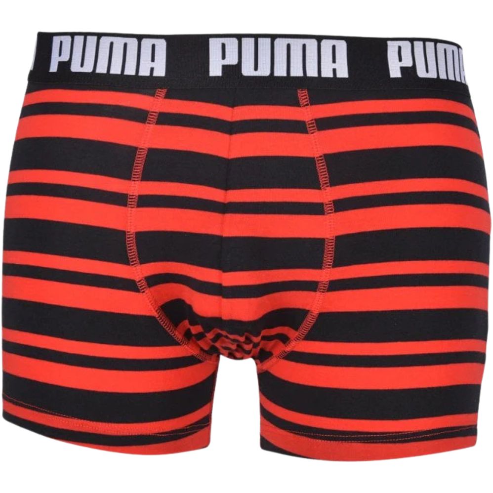 PumaBoxer Briefs 2 - pack2 - Pack Heritage Stripe Boxer Briefs, Red/BlackBoxers - and - Briefs.net