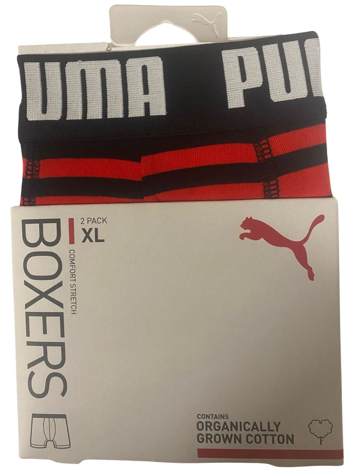 PumaBoxer Briefs 2 - pack2 - Pack Heritage Stripe Boxer Briefs, Red/BlackBoxers - and - Briefs.net