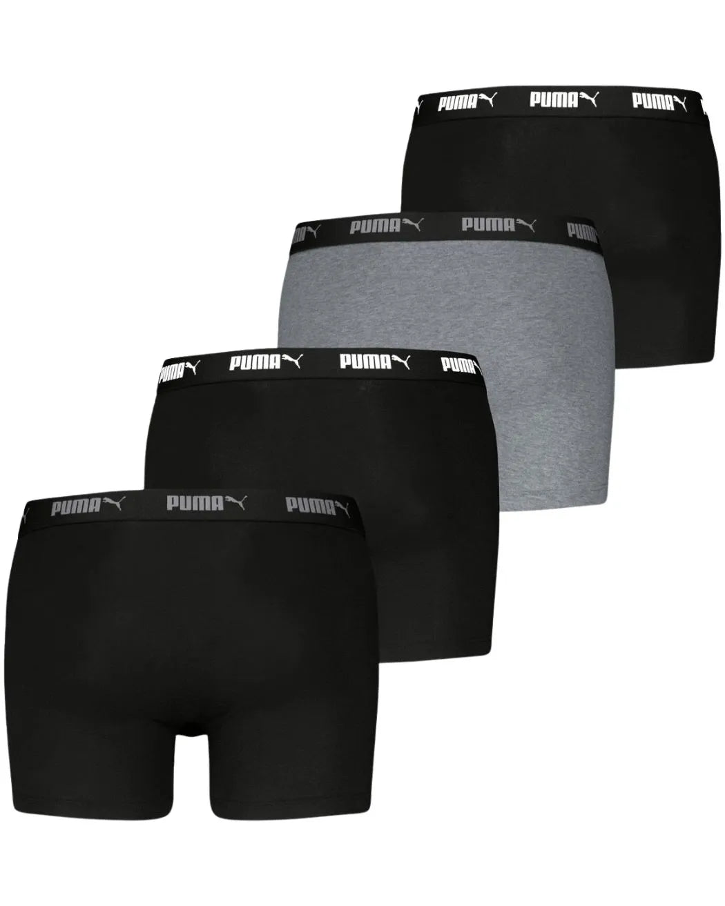 PumaBoxer Briefs 4 - pack4 - Pack Everyday Boxer Briefs, Black/GreyBoxers & Briefs
