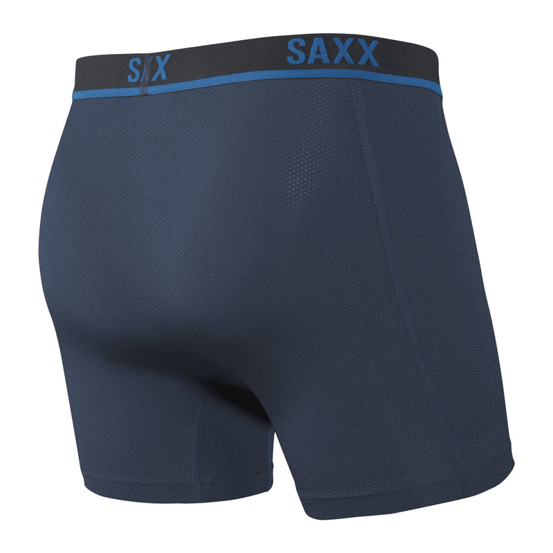 SAXX - Kinetic Light Compression Mesh Boxer Brief, Navy / city blue - Boxers - and - Briefs.net